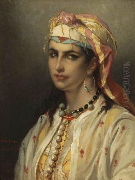  Haouisha Moresque, Tanger 1874  Oil Painting by Jean-Francois Portaels