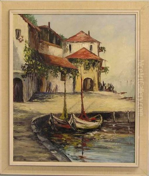 Sudliche Landschaft Oil Painting by Raoul Frank