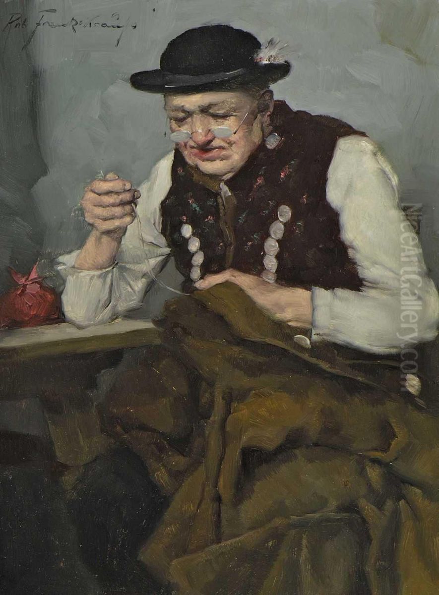 Der Fleisige Schneider Oil Painting by Robert Frank-Krauss