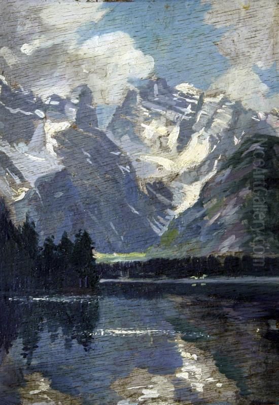 Lago Di Landro Oil Painting by Clemens Frankel