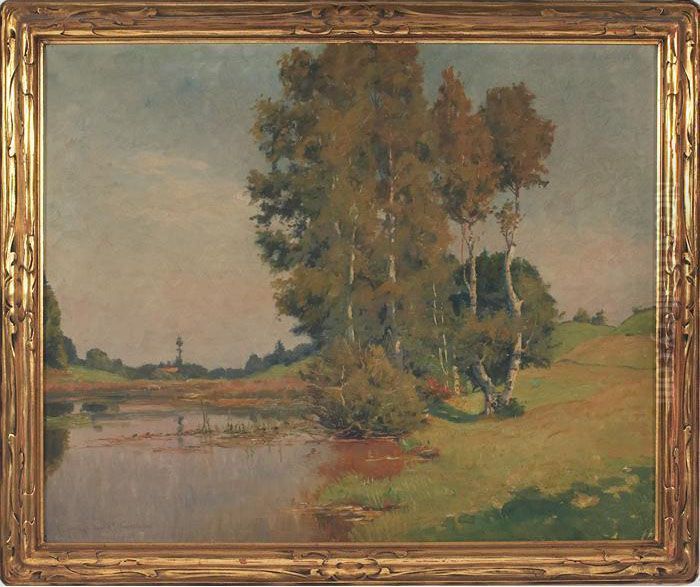 Landscape Oil Painting by Franz Frankl
