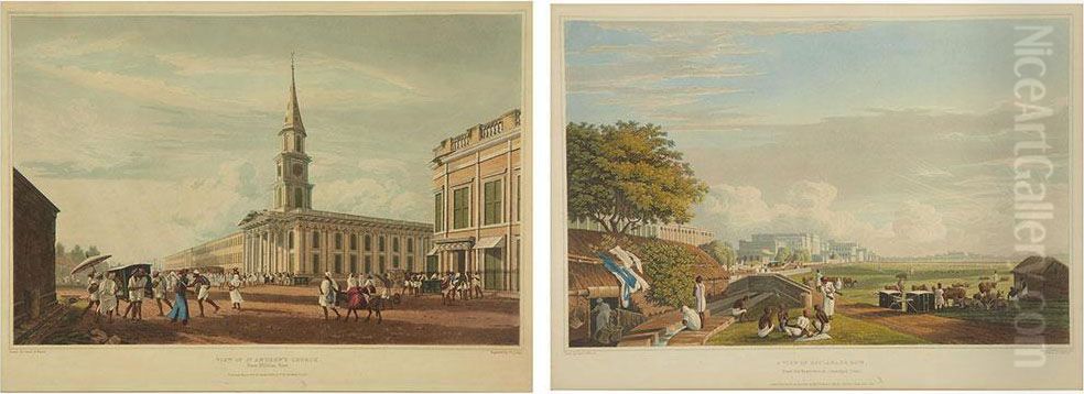 Views Of Calcutta Oil Painting by Fraser, James Baillie