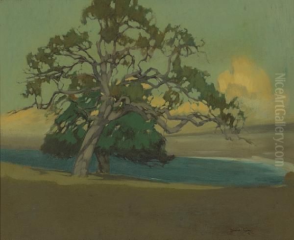 Blue Lagoon Oil Painting by Thomas Douglass Fraser