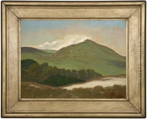 The Green Hill Oil Painting by Thomas Douglass Fraser
