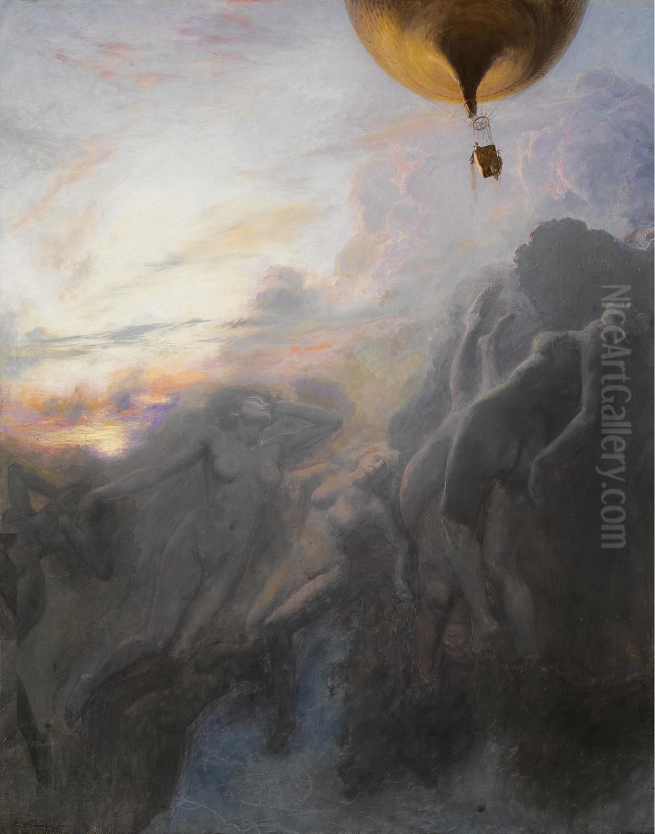 Voyage A L'infini Oil Painting by Friant Emile