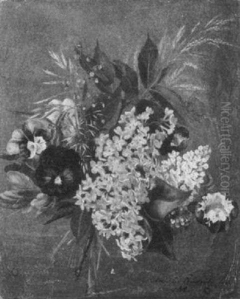 Stilleben Oil Painting by Caroline Therese Friedrich