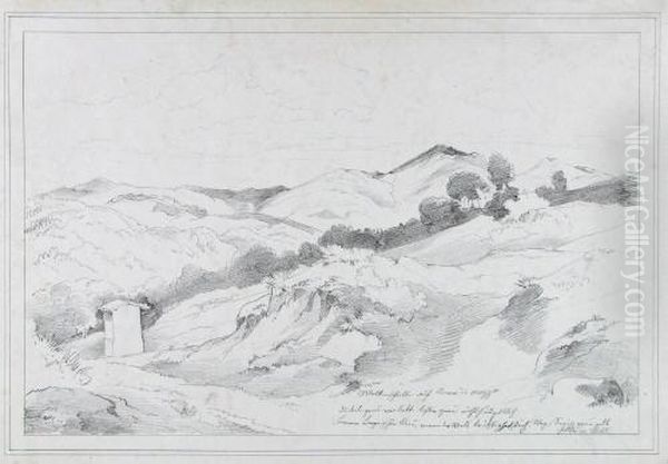 In Den Aequerbergen. Oil Painting by Ernst Fries