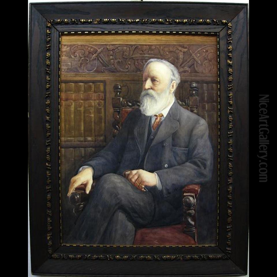 Portrait Of Walter Redford Bulwer Oil Painting by Thomas William Roberts