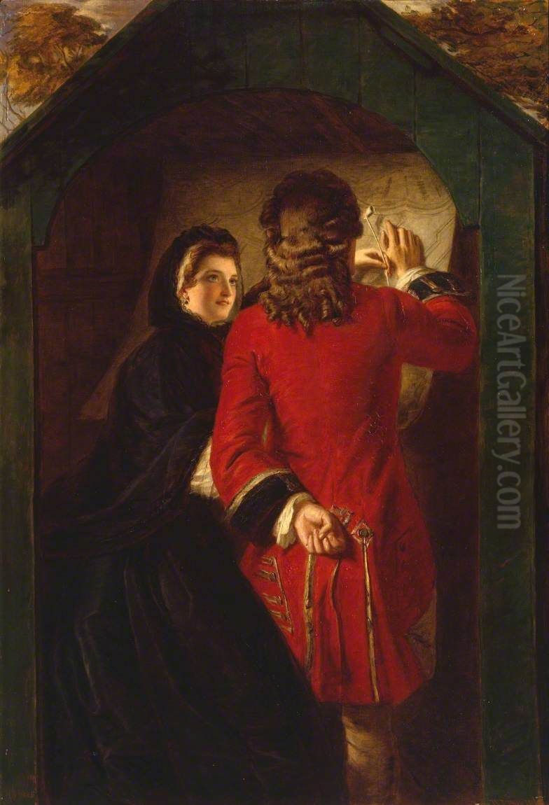 Uncle Toby And The Widow Wadman Oil Painting by William Powell Frith