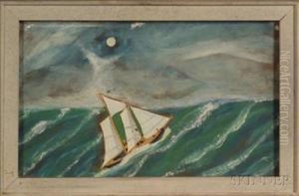 The Ocean At Night. Oil Painting by John O.J. Frost