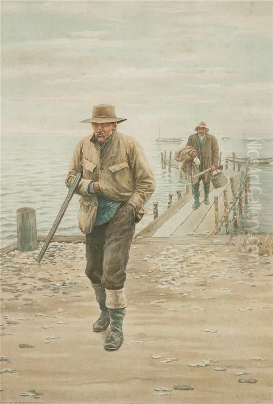 Bad Luck Oil Painting by Arthur Burdett (Sr.) Frost