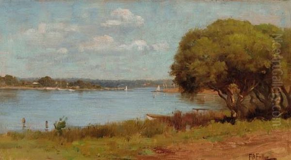 The Swan River, Perth Oil Painting by Florence Fuller