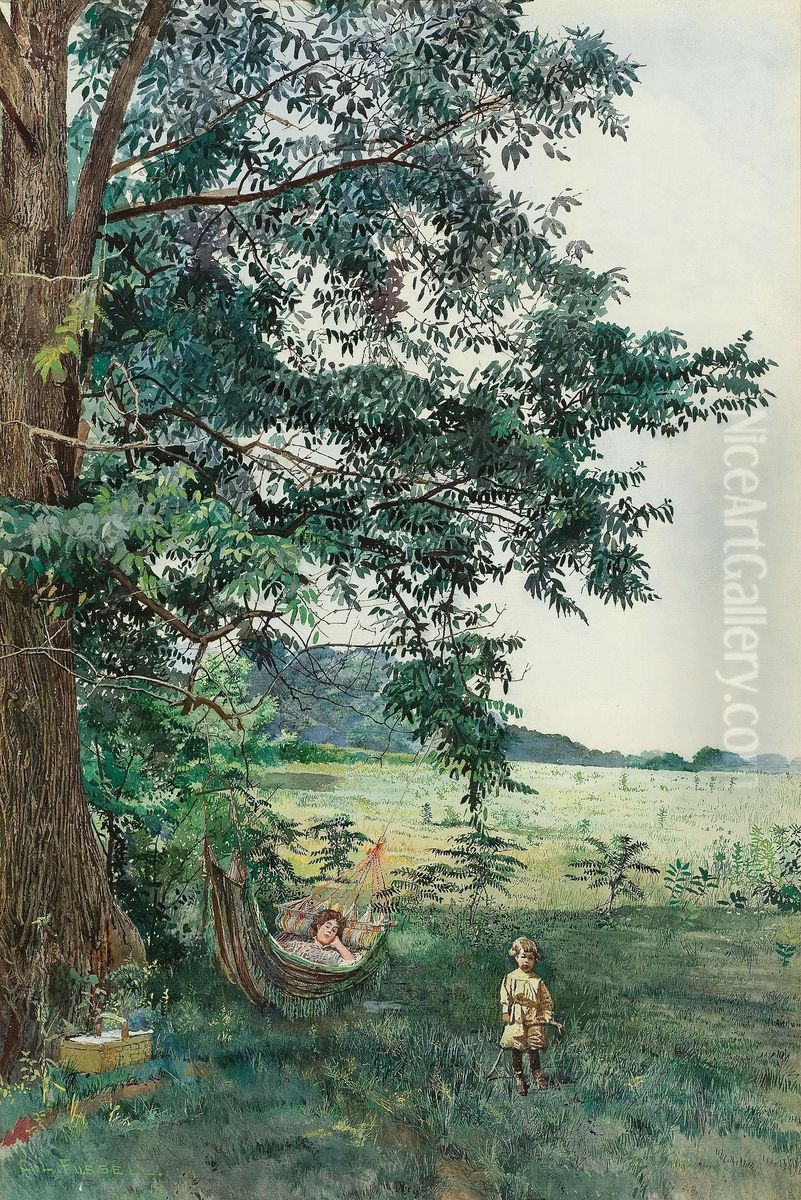 Summer Afternoon Oil Painting by Charles Lewis Fussell
