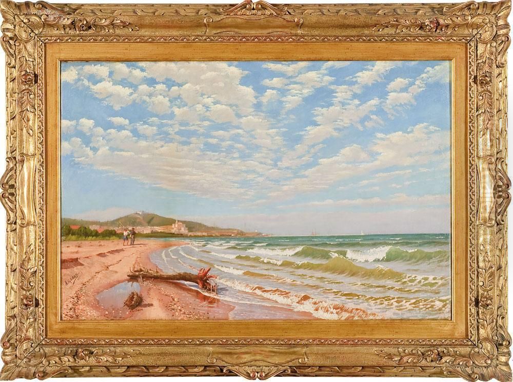Paesaggio Marino Oil Painting by Antoine Gadan