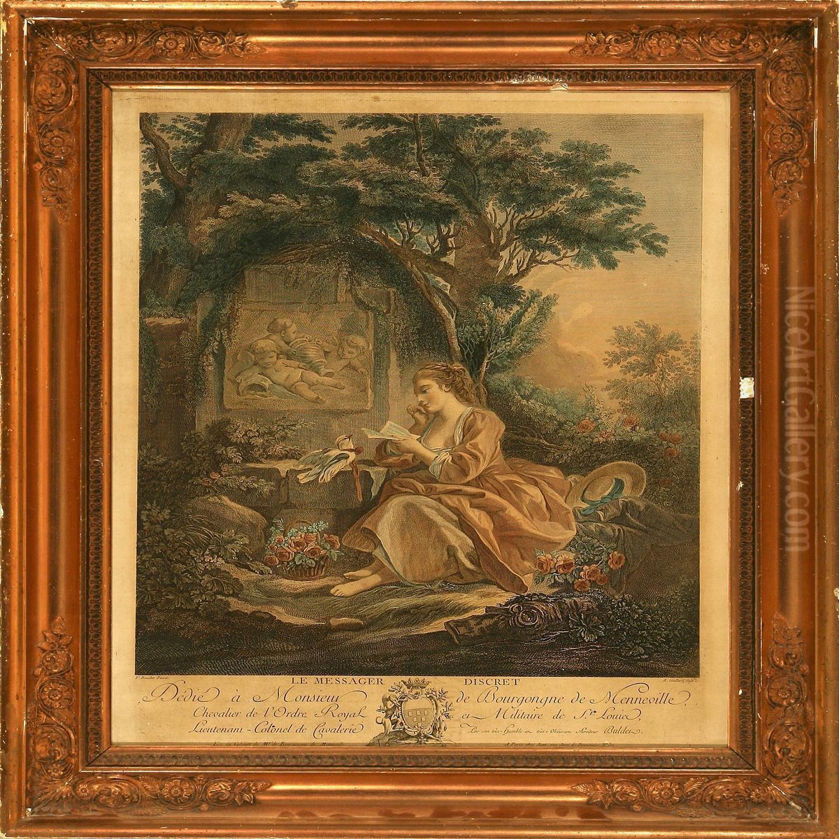 Le Messager Discret Oil Painting by Robert Gaillard