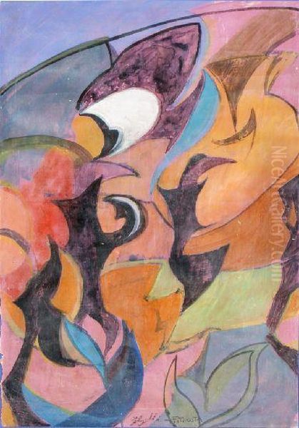 Futurista Oil Painting by Gino Galli