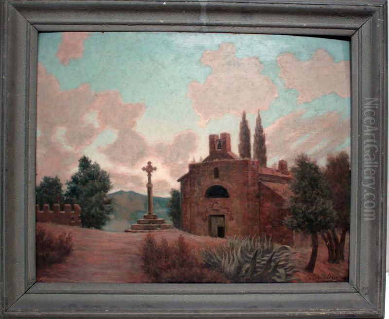 Hermita Oil Painting by Francisco Galofre Oller