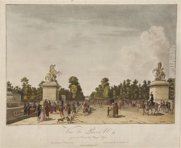 Vue De Paris Number 4 Oil Painting by Garbizza, Angelo