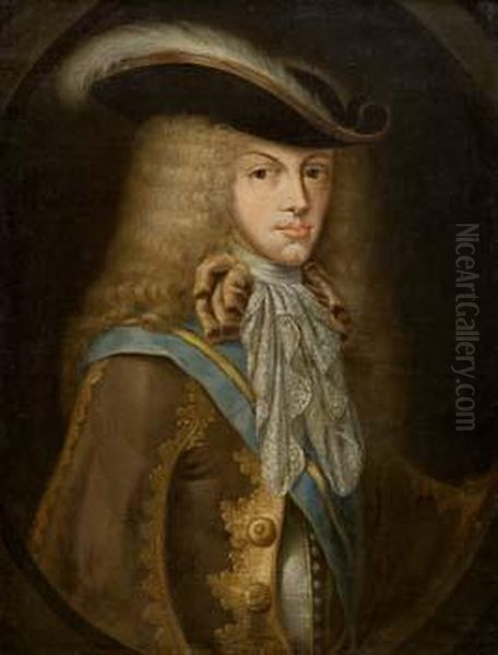 Retrato De Felipe V Oil Painting by Juan Garcia Miranda
