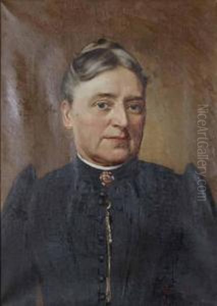 Ritratto Di Signora Oil Painting by Angelo Garino