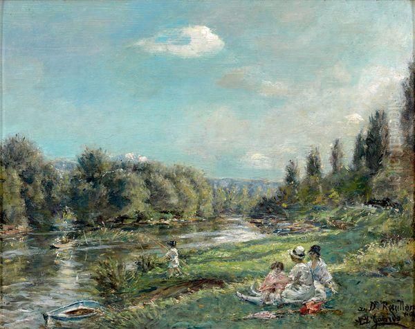 La Peche Oil Painting by Eduardo Leon Garrido