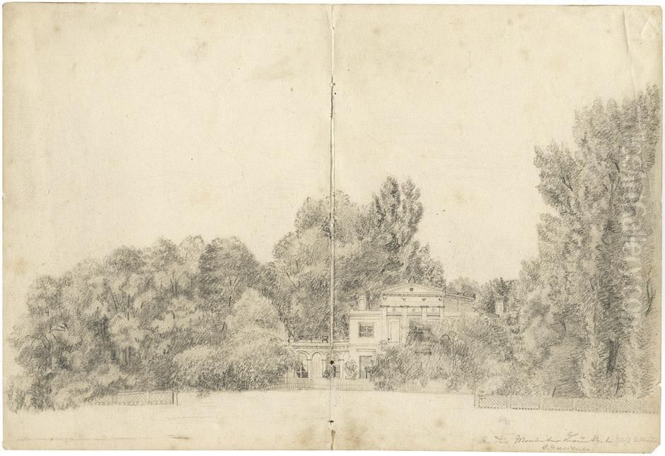 Villa Des Porzellanfabrikanten Schumann Oil Painting by Eduard Gartner