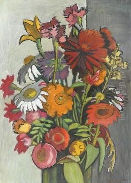 Blumenstrauss Oil Painting by Anna Sophie Gasteiger
