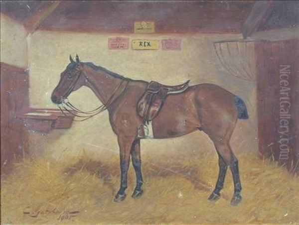 Rex Oil Painting by Charles E. Gatehouse