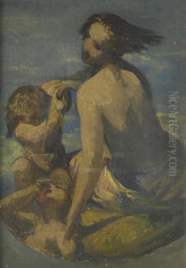 Scena Mitologica Oil Painting by Annibale Gatti