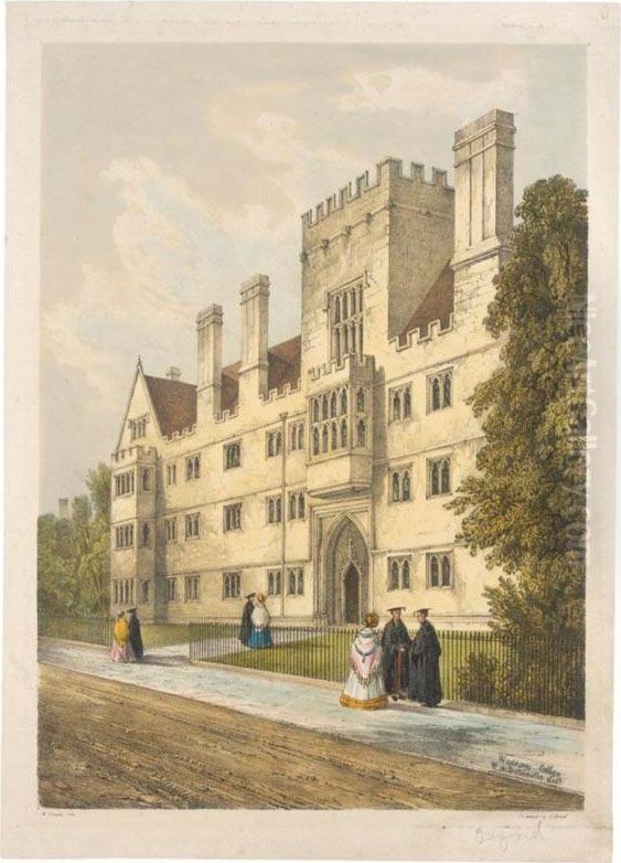 Wadham College, Oxford Oil Painting by William Gauci