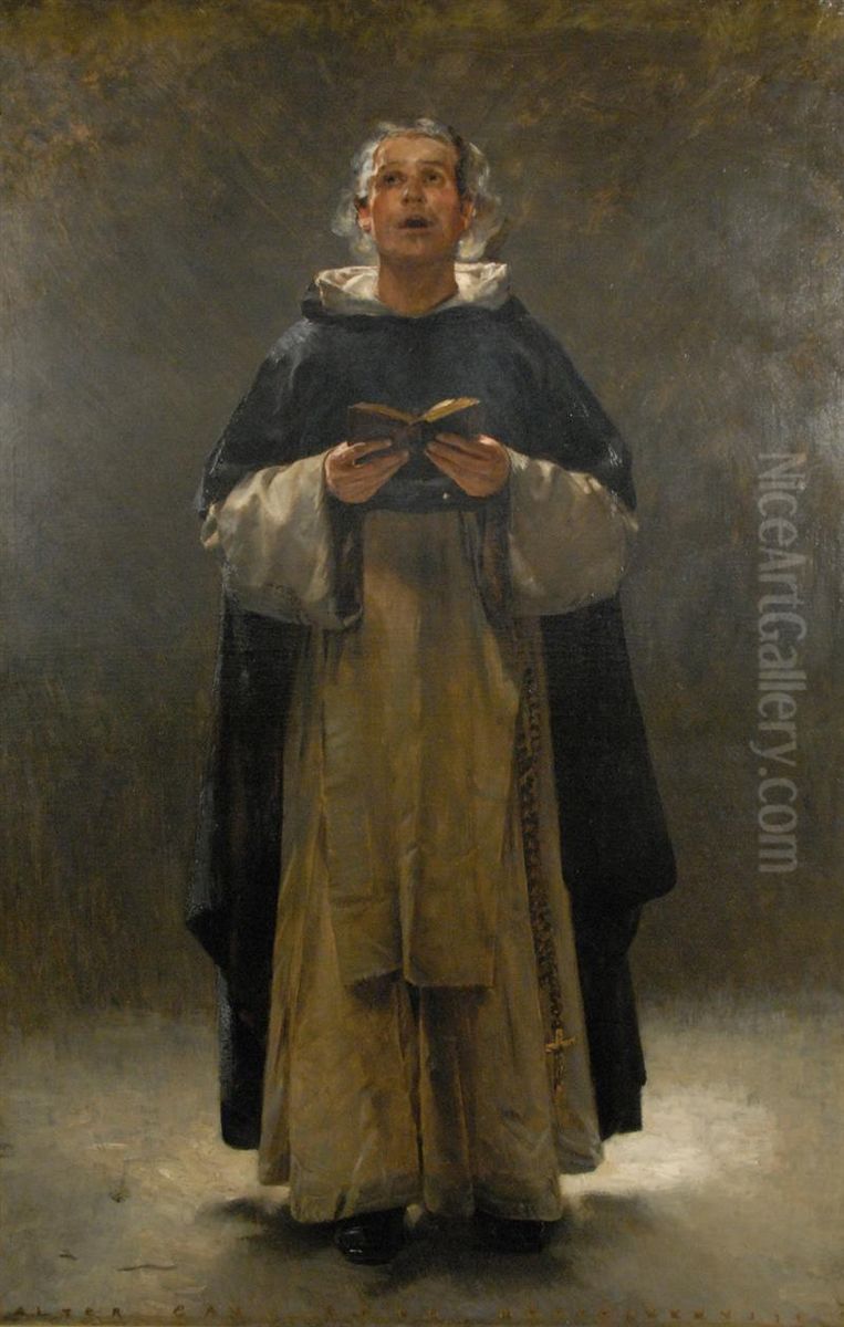 A Dominican Monk Oil Painting by Walter Gay
