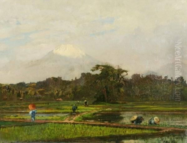 Fuji-ama,
Japan Oil Painting by Winckworth Allan Gay