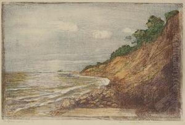 Steilkuste. Oil Painting by Margarete Geibel