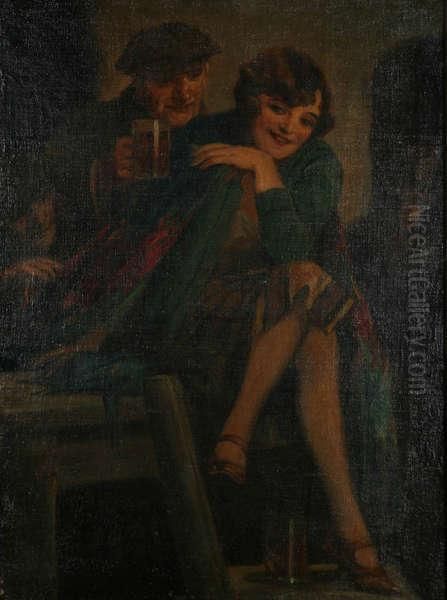 Herbergtafereel Oil Painting by Richard Geiger