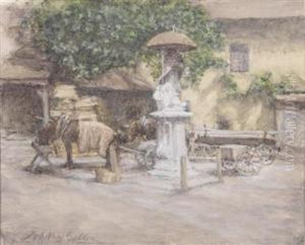 Amotif From Weissenkirchen Oil Painting by Johann Nepomuk Geller