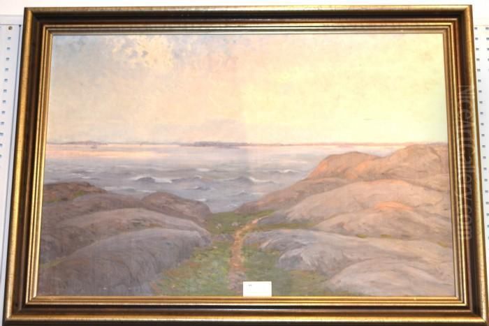 Kustparti Oil Painting by Anton Genberg