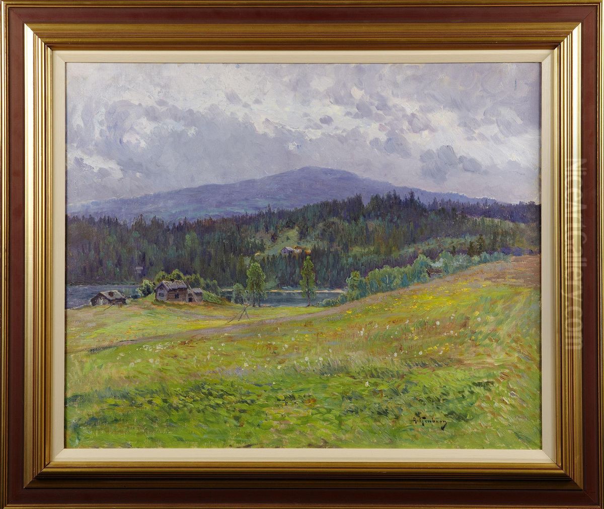 Are-skutan Oil Painting by Anton Genberg