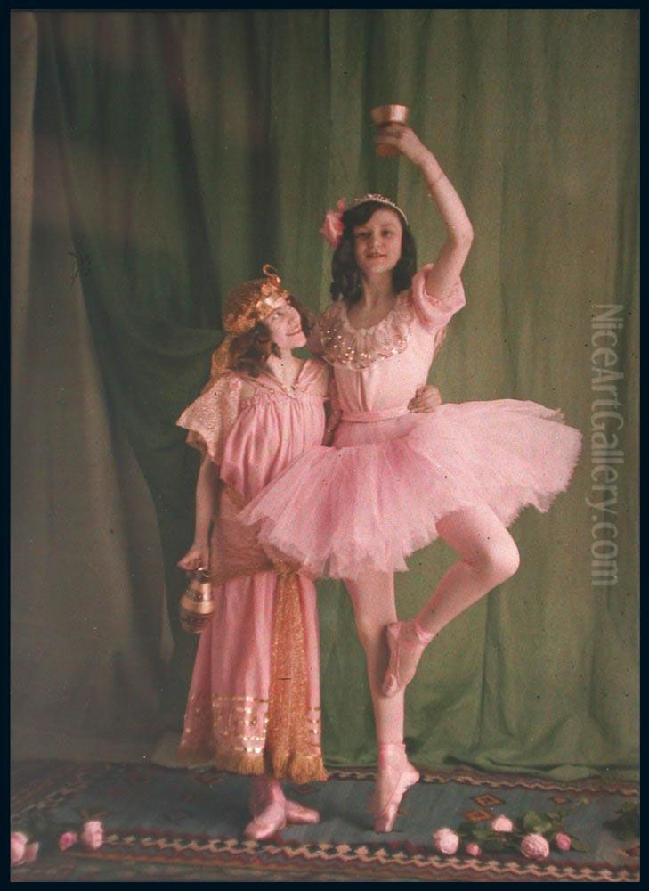 Danseuse Oil Painting by Jules Gervais Courtellemont