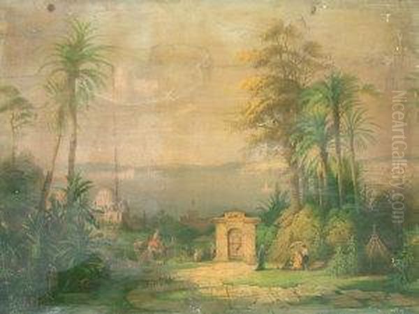 View Of Constantinople Oil Painting by Geyer, Alexius