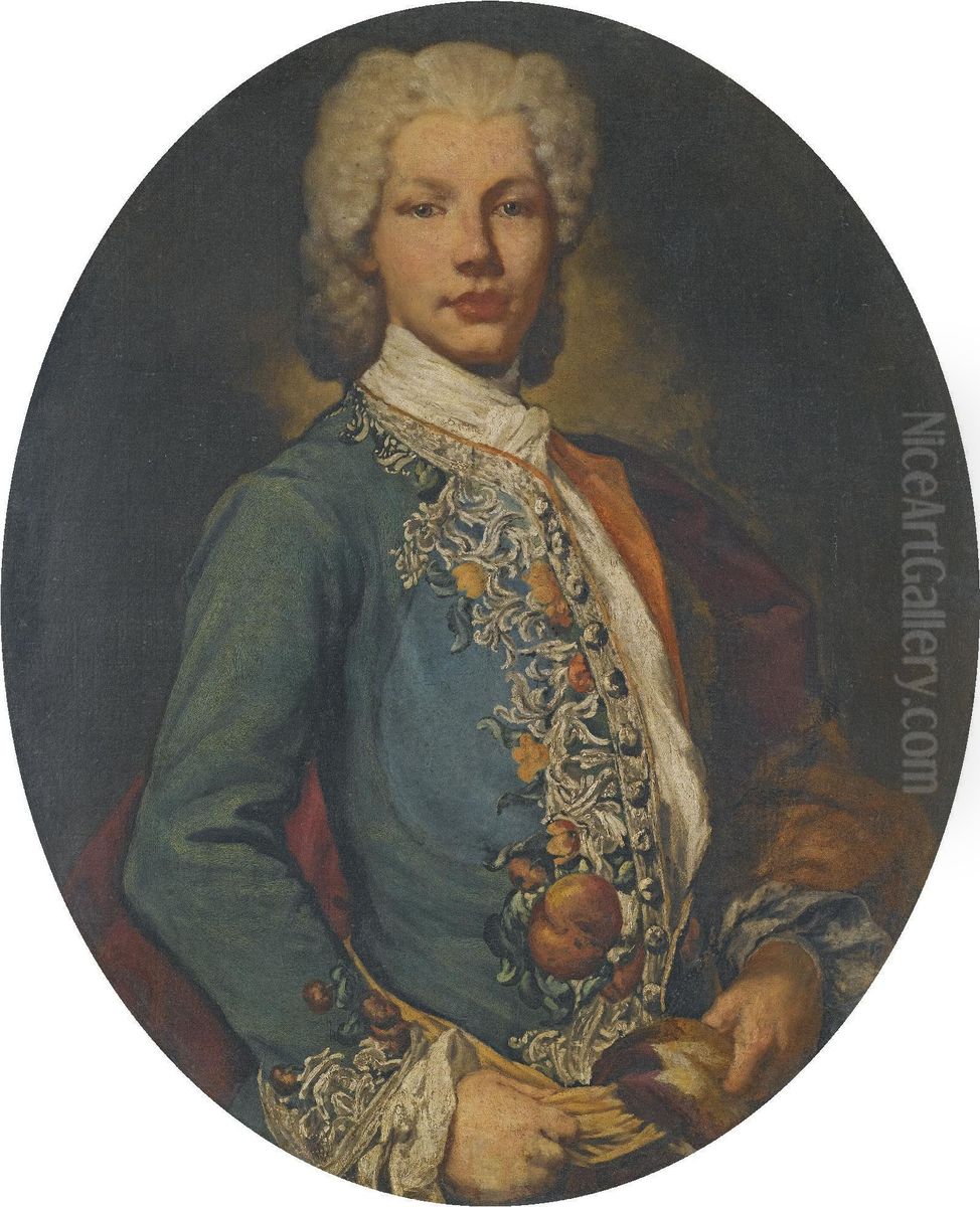 Portrait Of A Young Man In A Green Tunic Oil Painting by Vittore Ghislandi