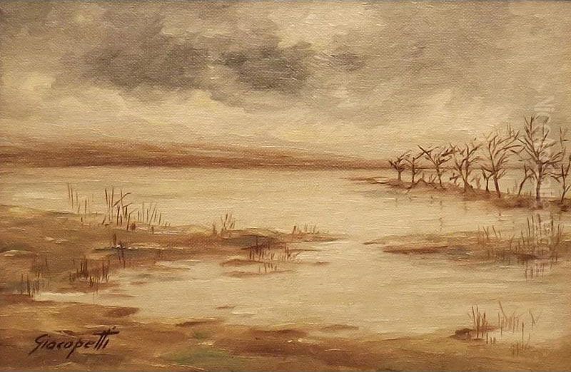 La Foce Oil Painting by Giovanni Giacometti