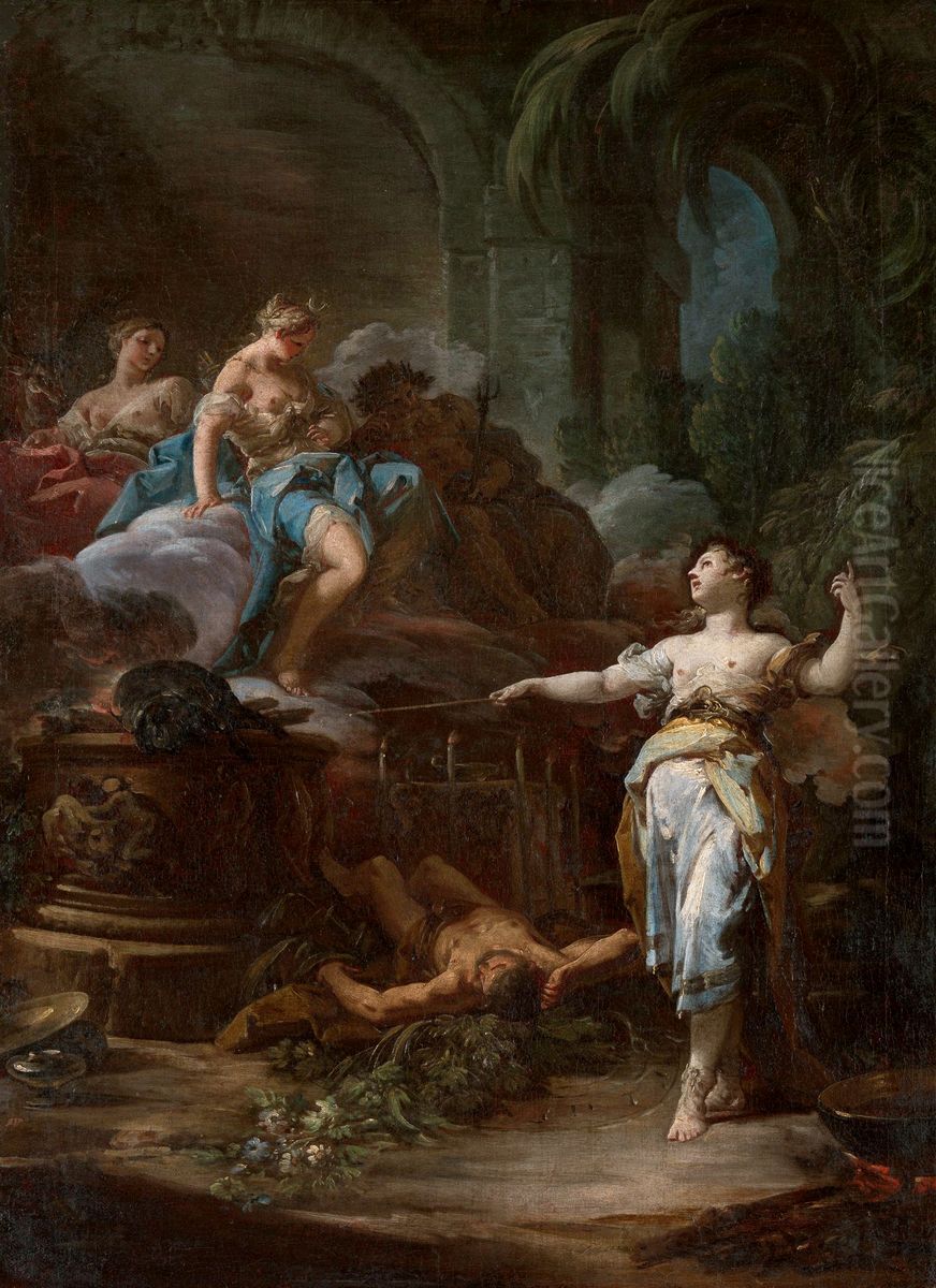 Medea Rejuvenating Aeson Oil Painting by Corrado Giaquinto