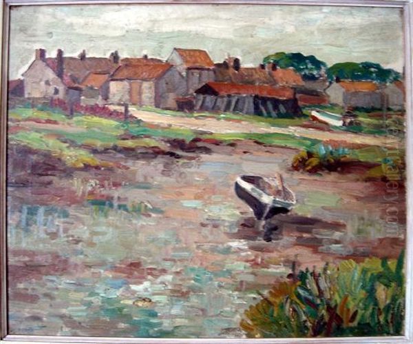 Byancaster, Staithes Oil Painting by Harry Phelan Gibb