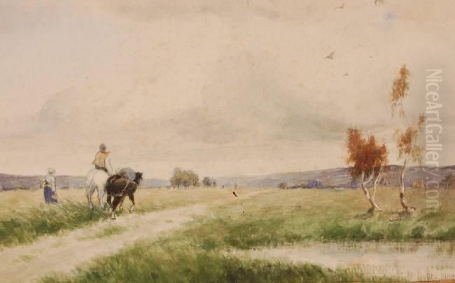 Watercolour Oil Painting by George Gibbs