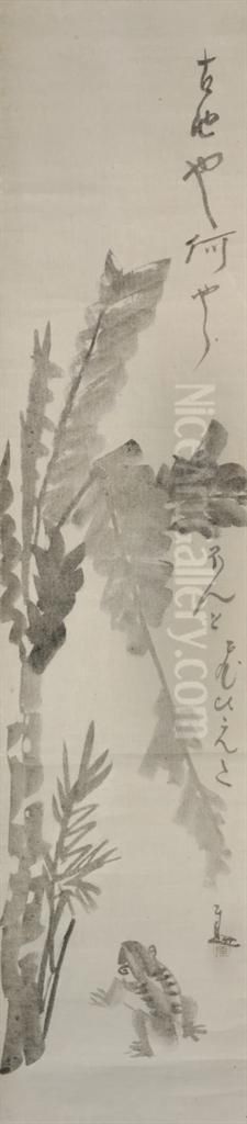 Hanging Scroll Oil Painting by Sengai Gibon