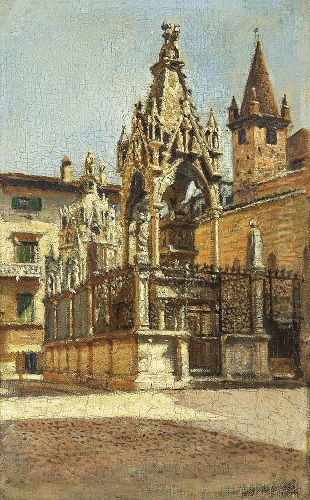 Gothic Monuments Oil Painting by Aleksander Gierymski