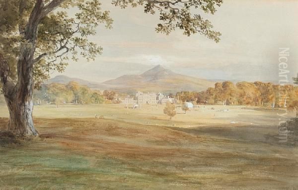Powerscourt, Co. Wicklow Oil Painting by James William Giles