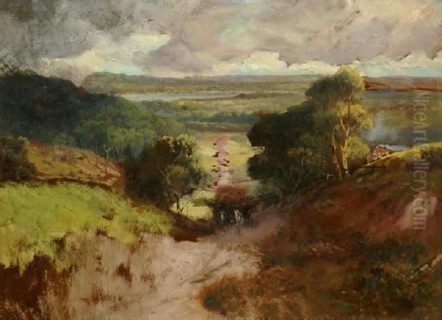 Carting Wood Oil Painting by Naylor Gill