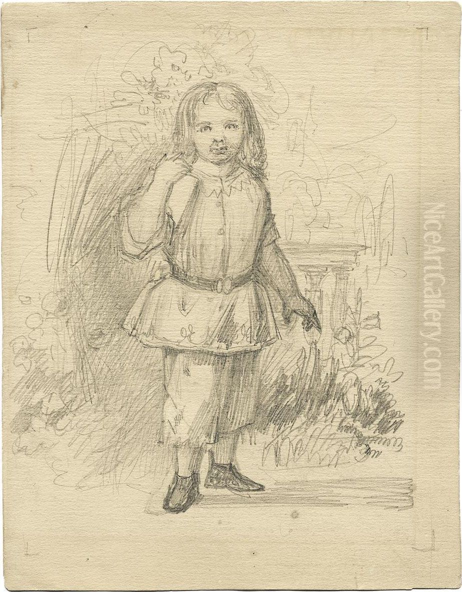 Bildnis Eines Knaben Oil Painting by Christian Friedrich Gille