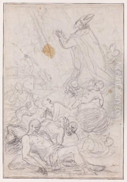 Sujet Religieux Oil Painting by Luca Giordano